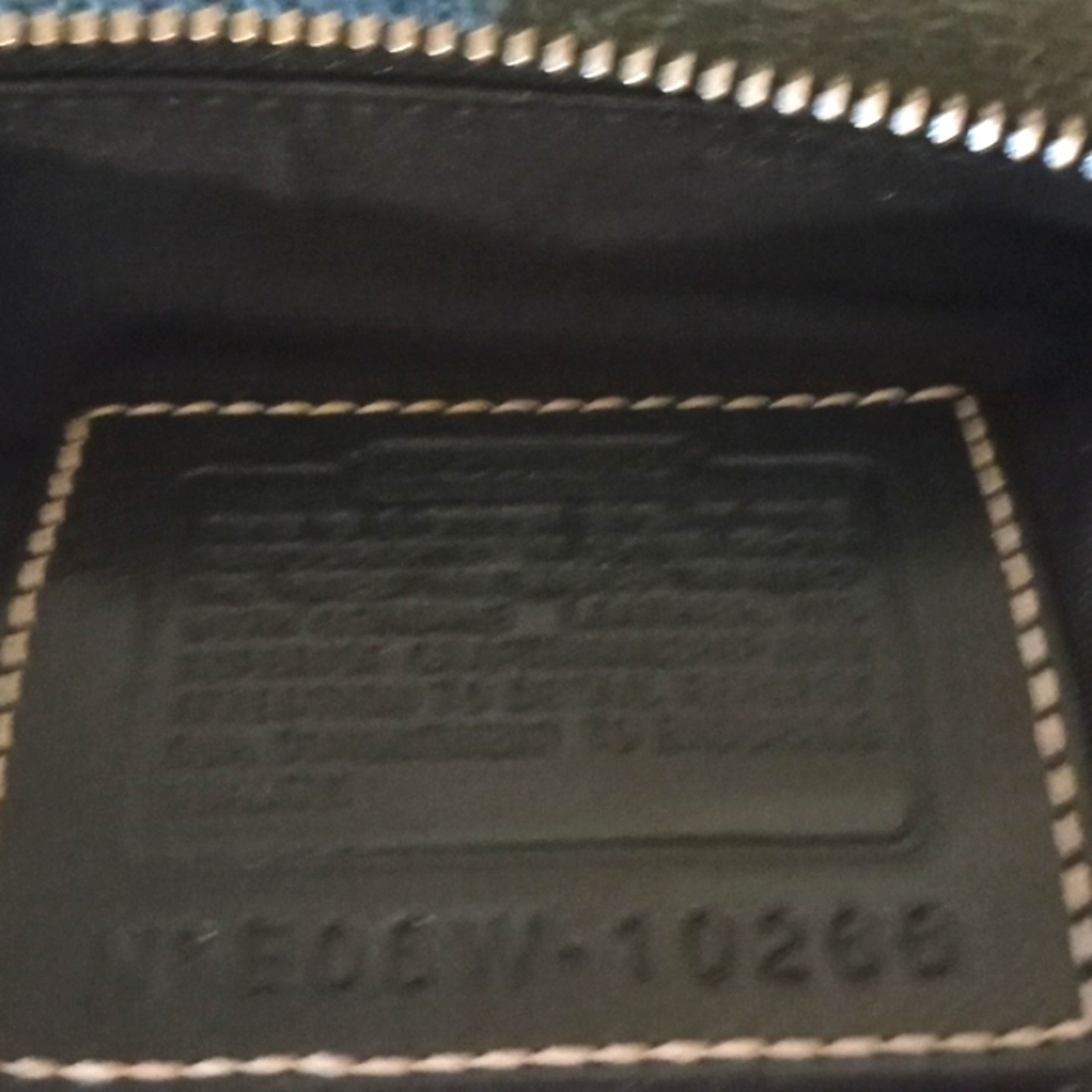 Coach Signature Black Python Embossed Crossbody - image 3